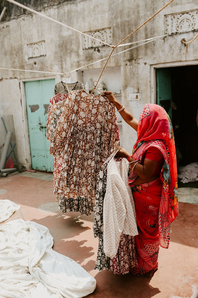 Kyra Midi Dress ~ Caramel