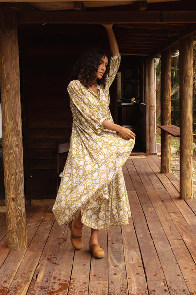 Kyra Maxi Dress ~ Olive