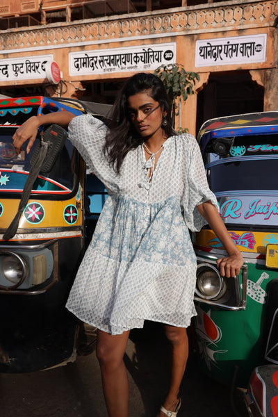 Nora Mini Dress ~ Aquamarine