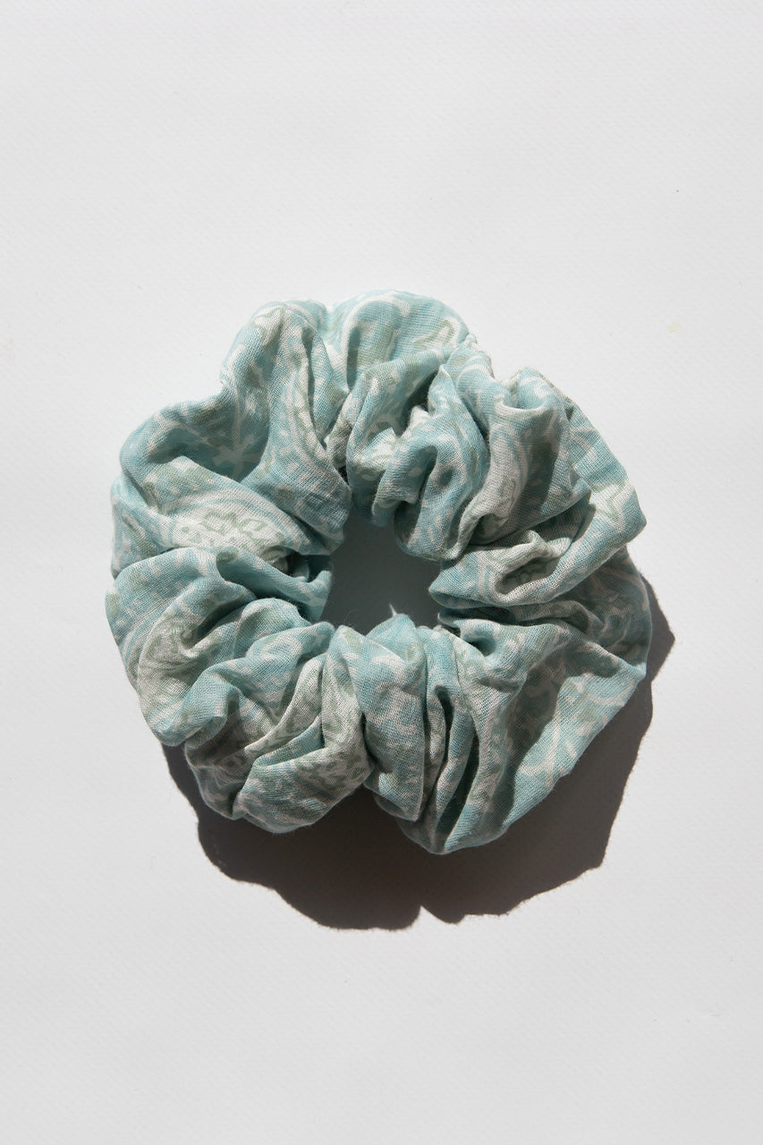 Upcycled Scrunchie ~ Sea Mist – Daughters of India