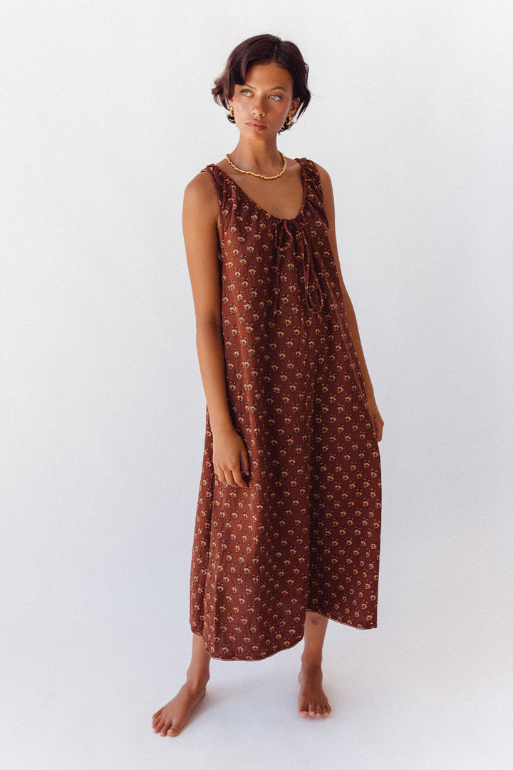 Sundress Midi ~ Almond