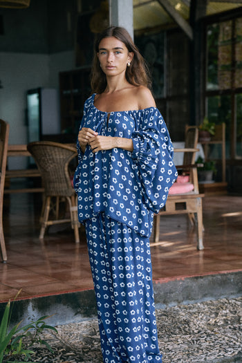 Zahra Blouse ~ Indigo