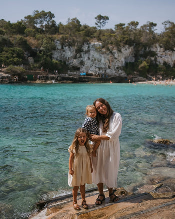 Kyra Midi Dress ~ White Gauze