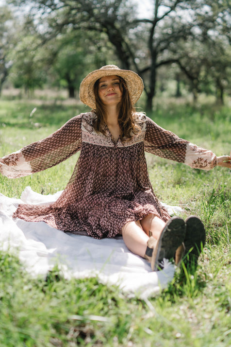 Rooh Mini Dress ~ Cacao