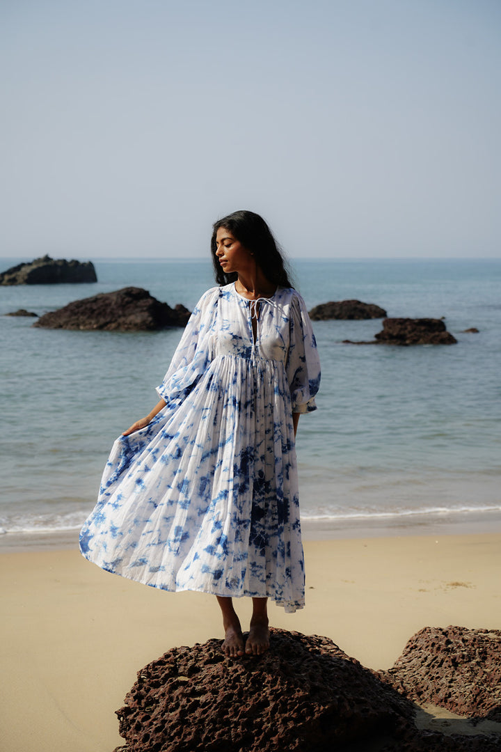 Kyra Midi Dress ~ Deep Sea