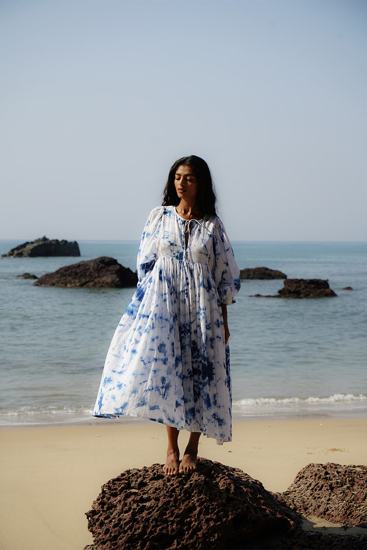 Kyra Midi Dress ~ Deep Sea