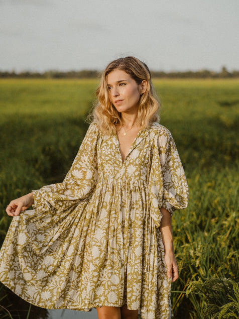 Kyra Mini Dress ~ Olive